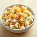 Eiersalade met oranjeaccent