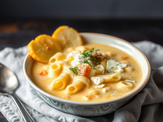 Eiersoep met pasta