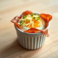 Eitje uit de oven met ham, makkelijk te maken, leuk voor ontbijt of brunch