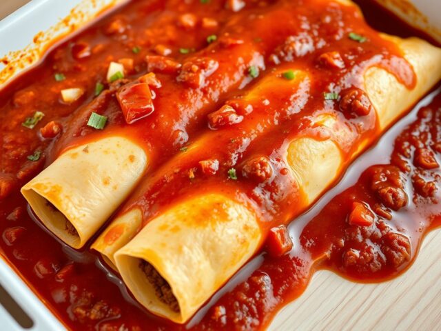 Enchilada’s met chilisaus