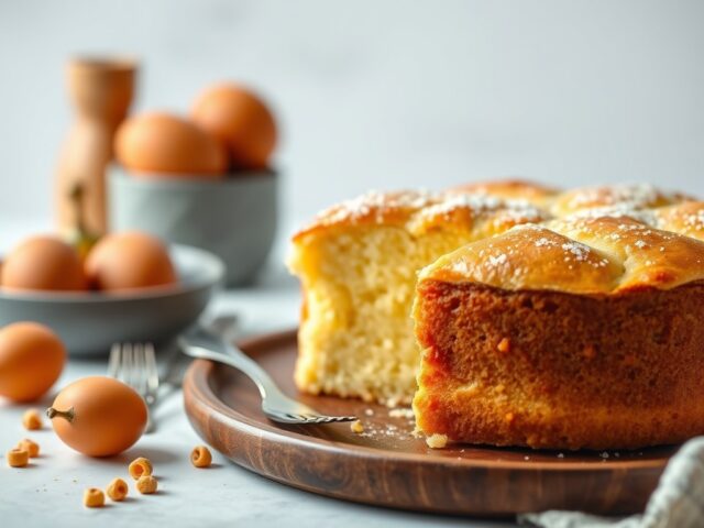 Engelse cake — AI-gegenereerde illustratie