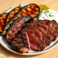 Entrecôte Prik met Aubergine Grillé