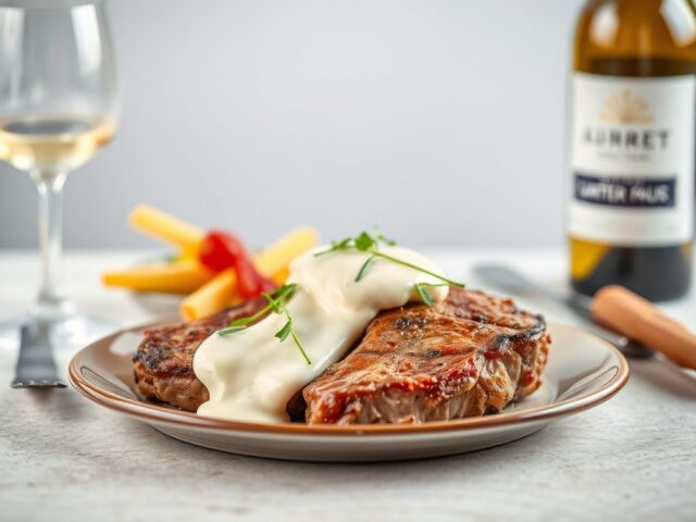 entrecote café de paris — AI-gegenereerde illustratie