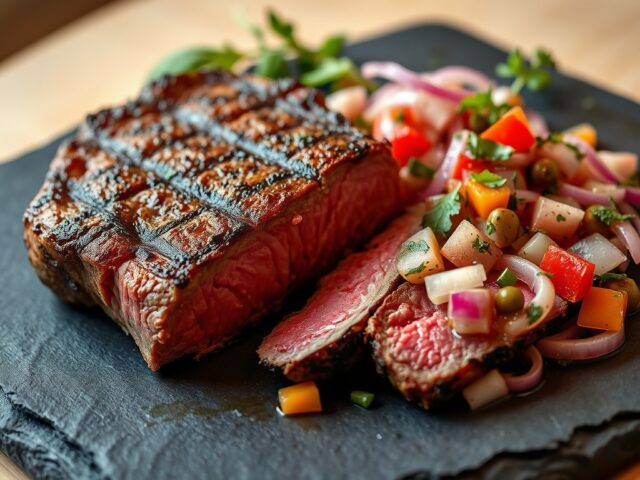 Entrecote met salsa