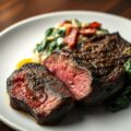 Entrecote met spinazie á la créme