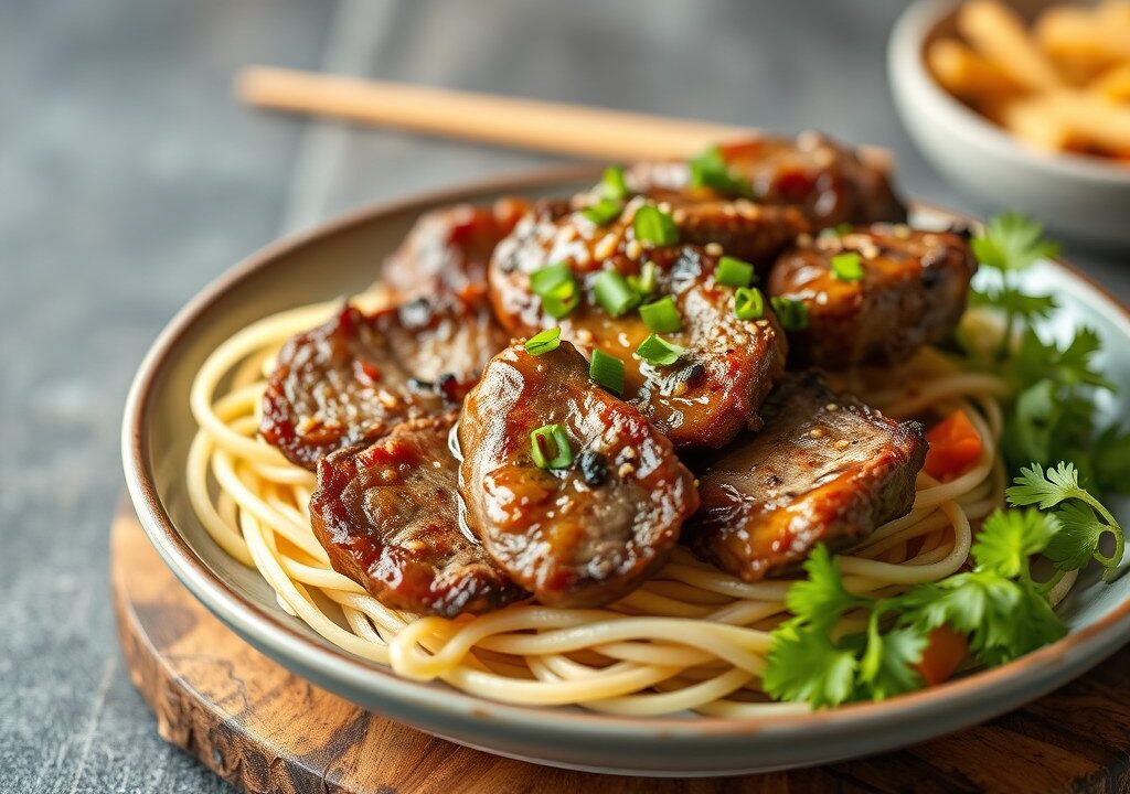 Entrecote op z’n Thais, AI-gegenereerde illustratie