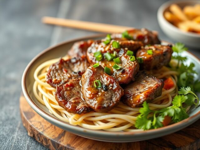 Entrecote op z’n Thais — AI-gegenereerde illustratie