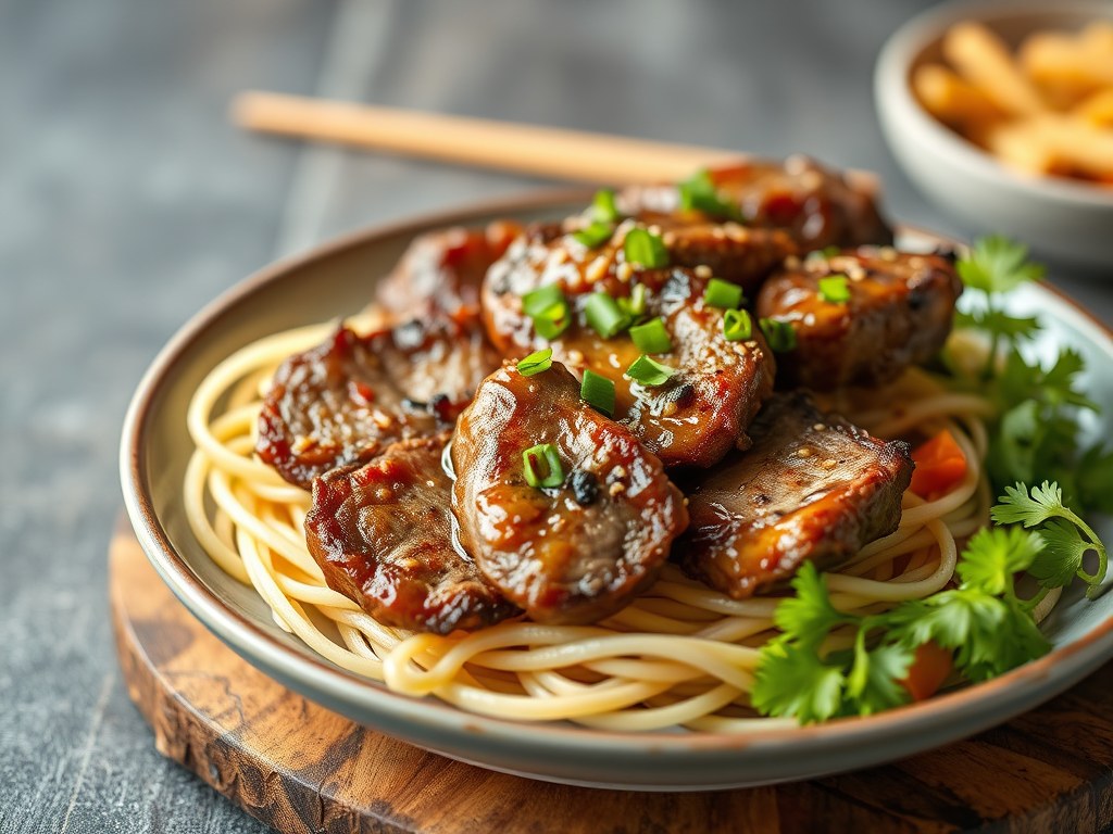 Entrecote op z’n Thais, AI-gegenereerde illustratie