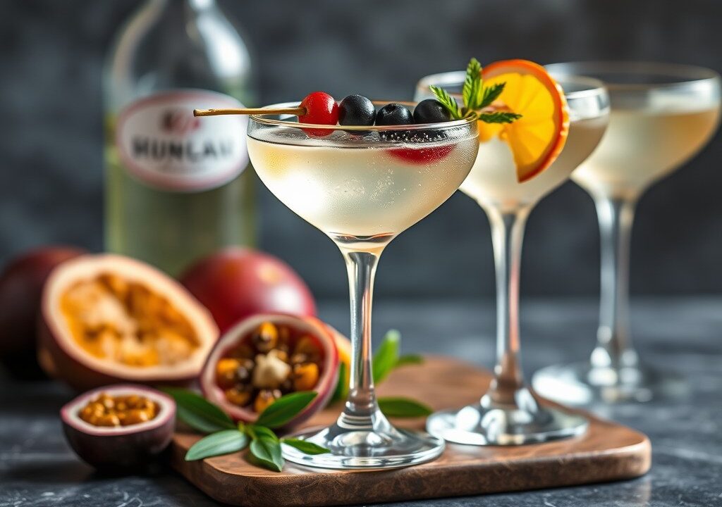 Exotische snelklaar-cocktail — AI-gegenereerde illustratie
