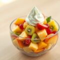 Exotische vruchtensalade met ijs