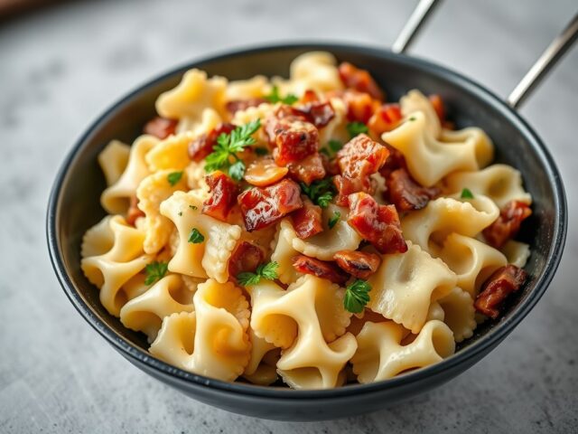 Farfalle met bloemkool — AI-gegenereerde illustratie