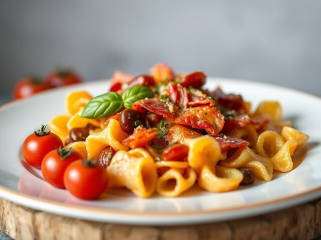 Farfalle (Vlindermacaroni) Lekker makkelijk — AI-gegenereerde illustratie