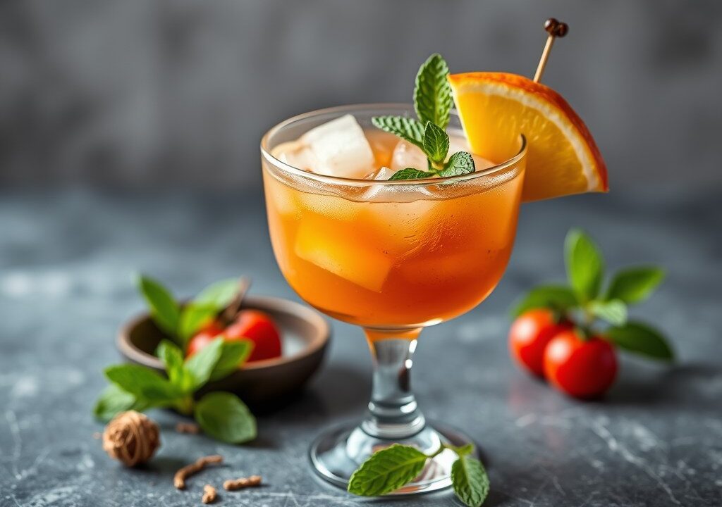 Fat Boy Cocktail, AI-gegenereerde illustratie