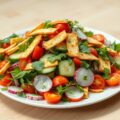 Fattouche met krokante broodreepjes