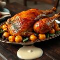 Fazant met appeltjes en salie