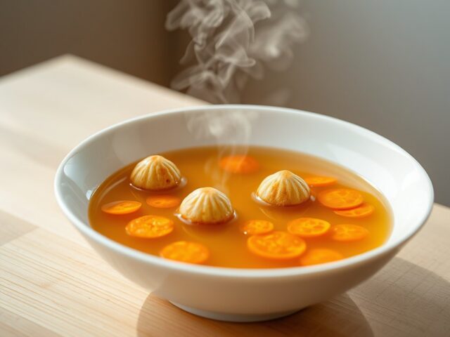 Fazantbouillon met minisoesjes