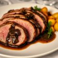 Fazantenfilet met wilde champignons, pommes dauphine