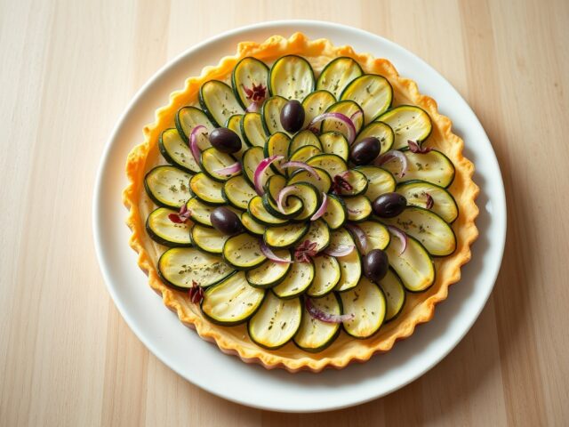 Feestelijk courgettetaartje