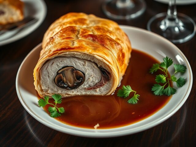 Feestelijk varkenshaasje wellington