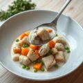 Feestelijke kalfsblanquette met zomertruffel en seizoensgroenten