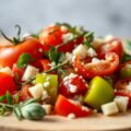Feestelijke tomatensalade