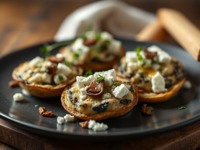 Feta groenteflapjes — AI-gegenereerde illustratie