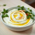 Feta-olijfoliecrème met groene kruiden