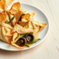 Filobuideltjes met asperges, peultjes en morieljes