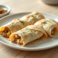 Flensjes gevuld met pittige kalkoenragout