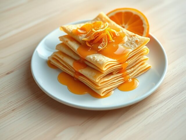 Flensjes met sinaasappel
