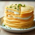 flensjestaart met knolselderijpuree
