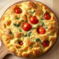Focaccia met kerstomaatjes