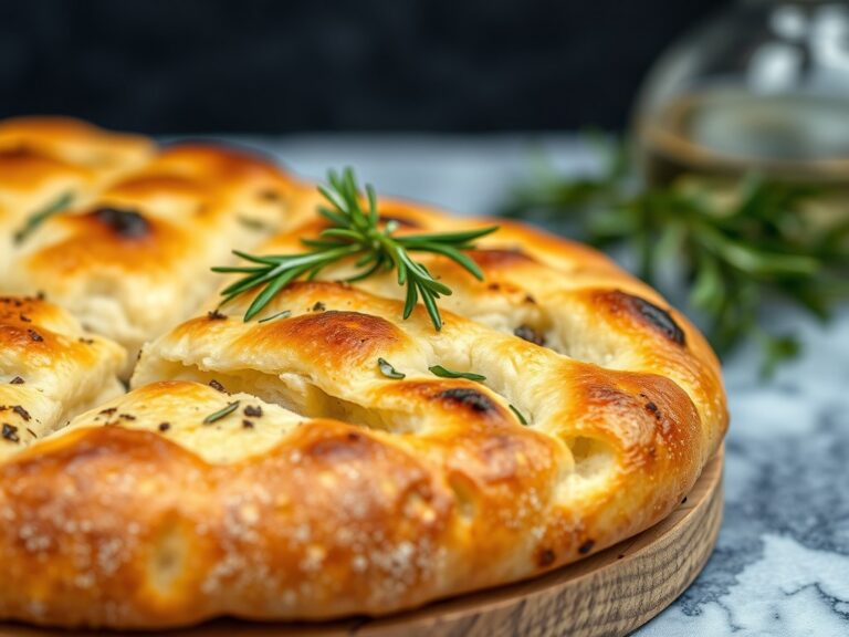 Foccacia met rozemarijn