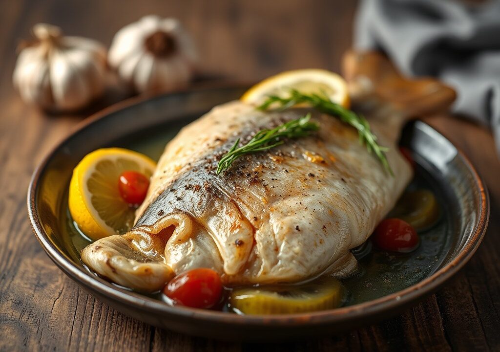 Forel in Hertog Jan Tripel, AI-gegenereerde illustratie