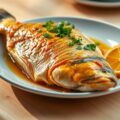 Forel met kerrie-sinaasappelboter
