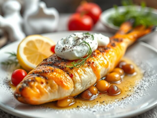 Forel met Riesling uit de oven