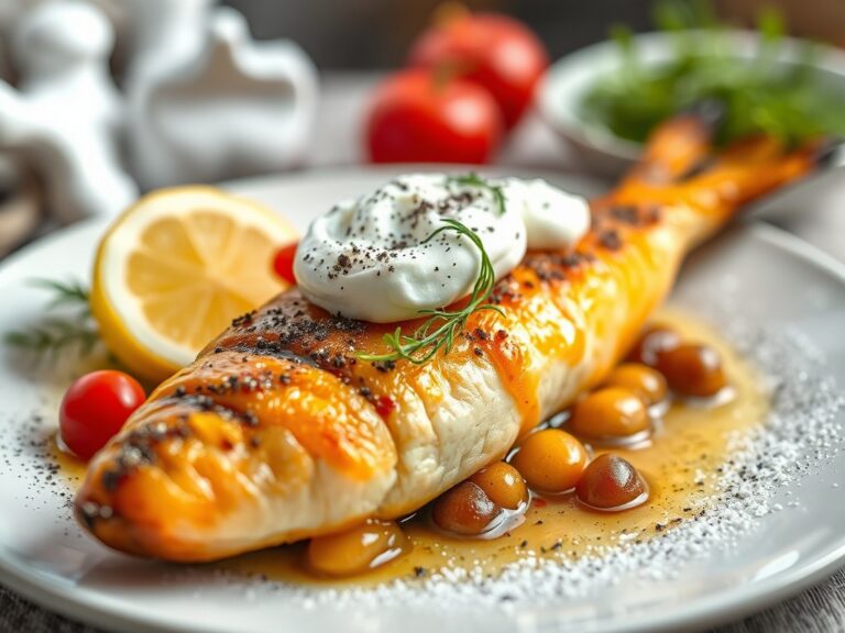 Forel met Riesling uit de oven