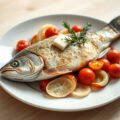 Forel met tomaat en venkel