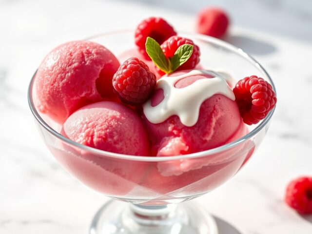 Frambozensorbet