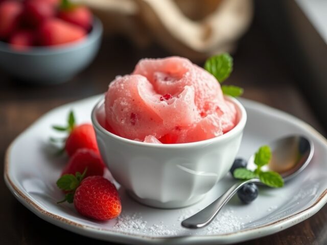 Frambozensorbet