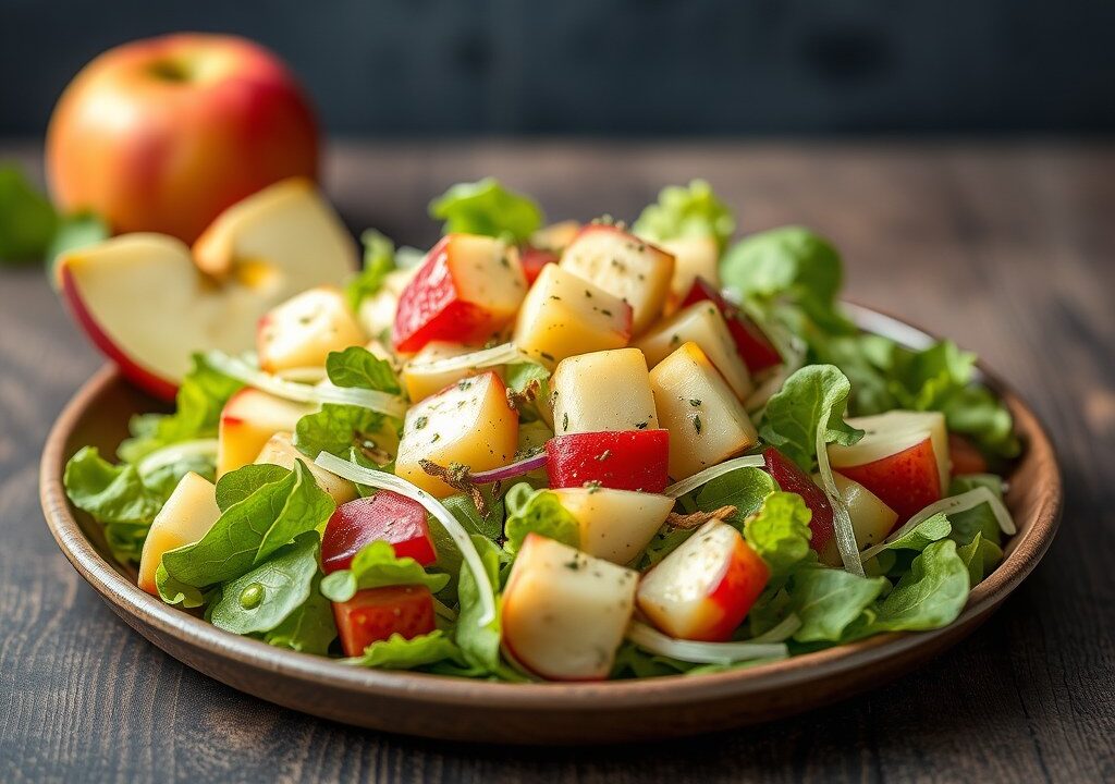 Franse kust salade, AI-gegenereerde illustratie