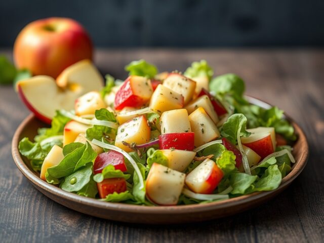 Franse kust salade — AI-gegenereerde illustratie