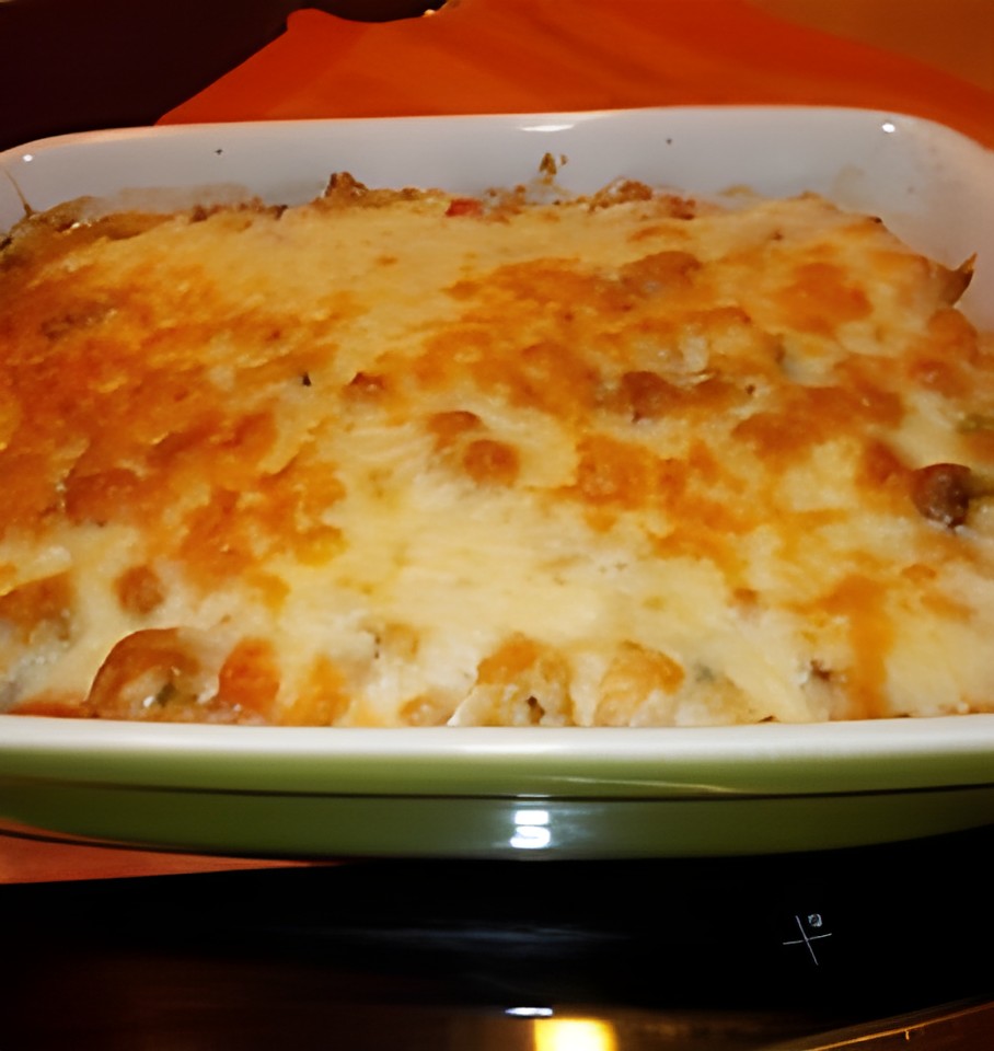 Franse ovenschotel met hamlappen, tomaten en wittte bonen