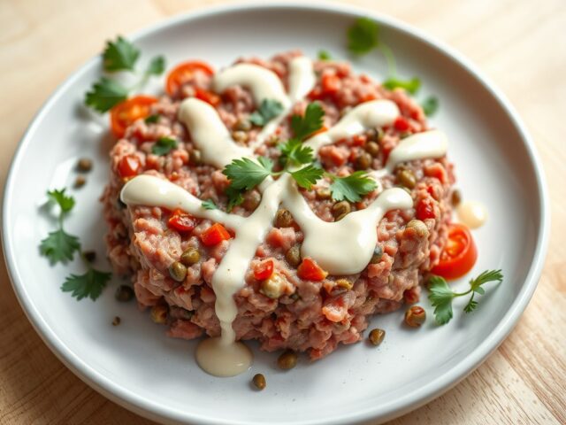 Fricandeau met tonijnsalade en citroenmayonaise