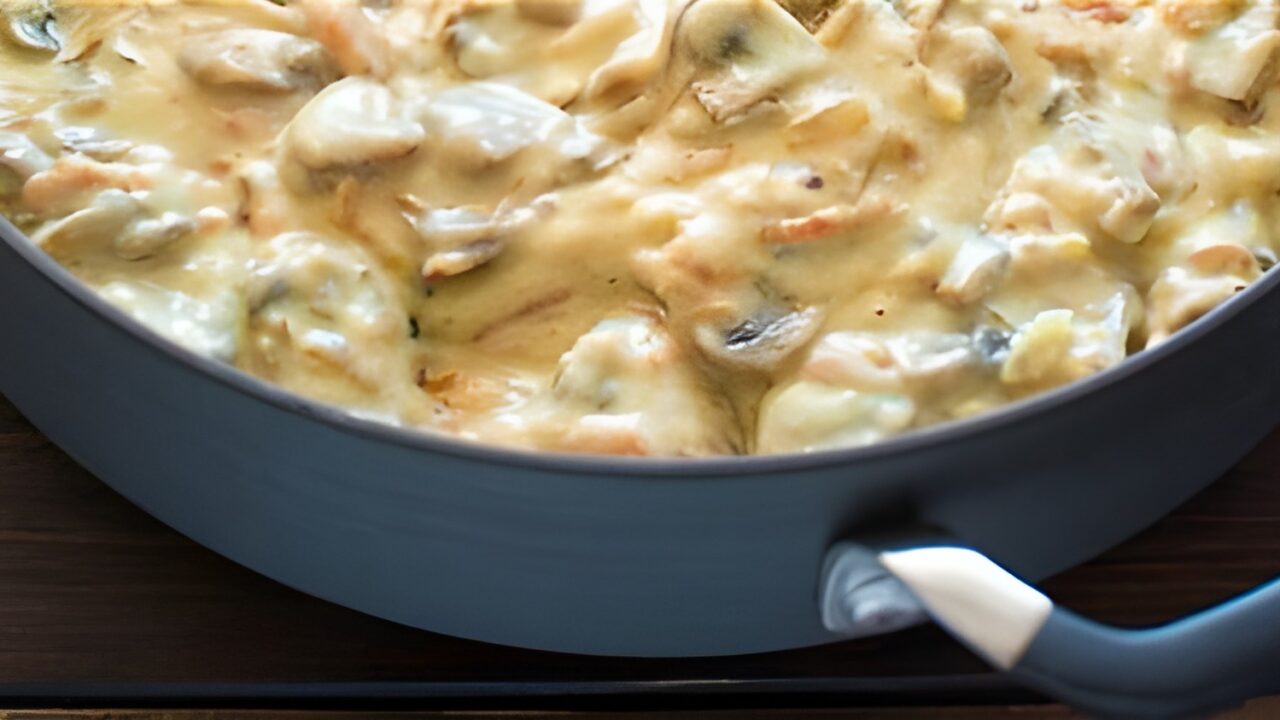 Fricassée de porc, een romige stoofpot van varkensvlees