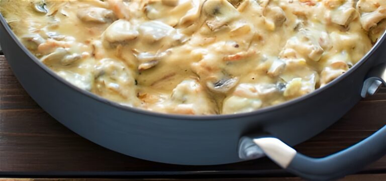Fricassée de porc, een romige stoofpot van varkensvlees