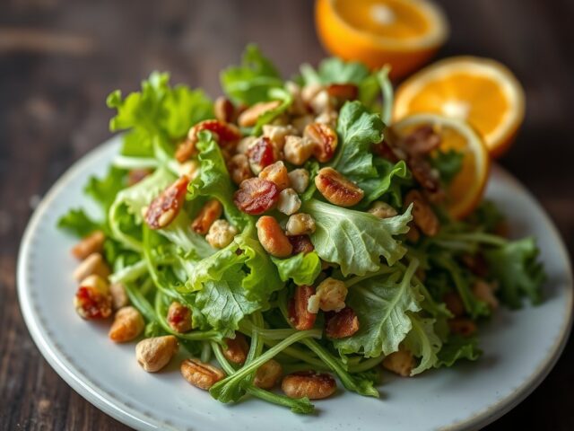Frisée Salade met Noten
