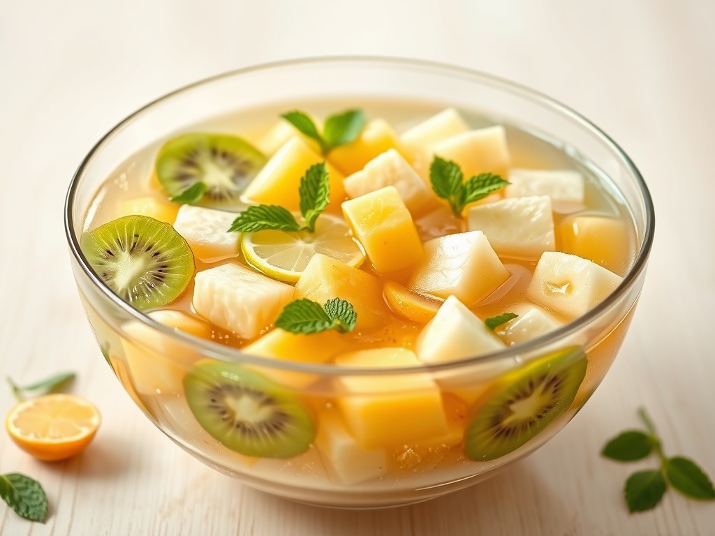 Frisse bowl voor buiten, AI-gegenereerde illustratie