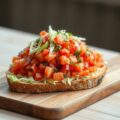 Frisse groentespread voor op brood