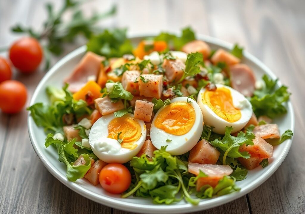 Frisse salade — AI-gegenereerde illustratie